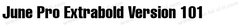 June Pro Extrabold Version 1012字体转换